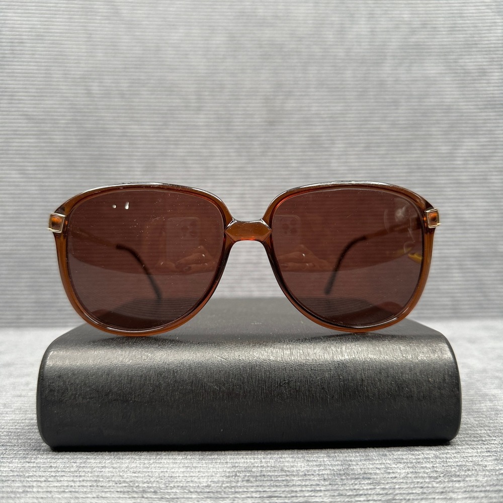 Christian Dior Monsieur Vintage Sunglasses 2337 Amber Tortoise Gold Austria 58mm